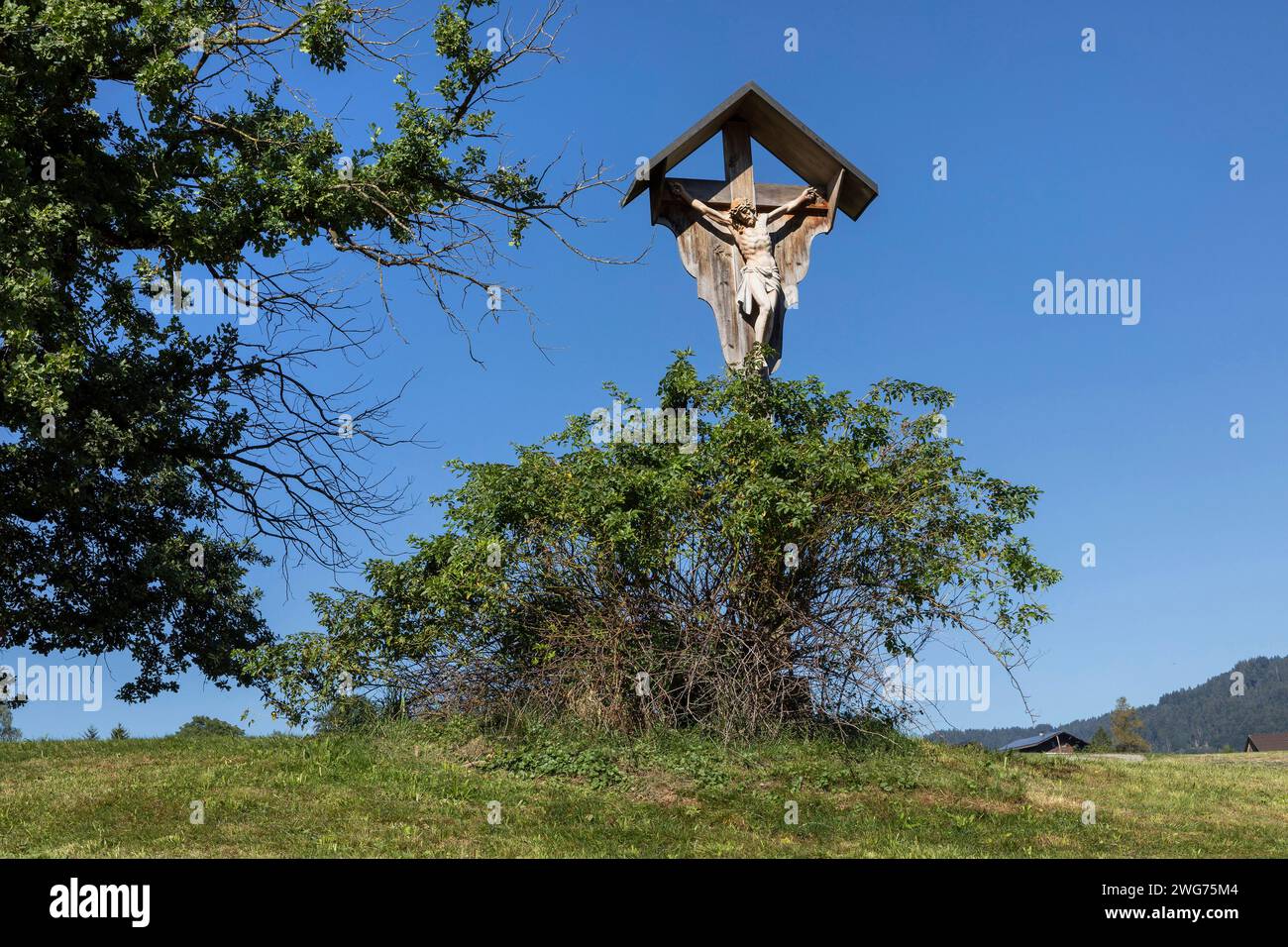 Holzkreuz Bei Egg In Vorarlberg, Austria Stock Photo