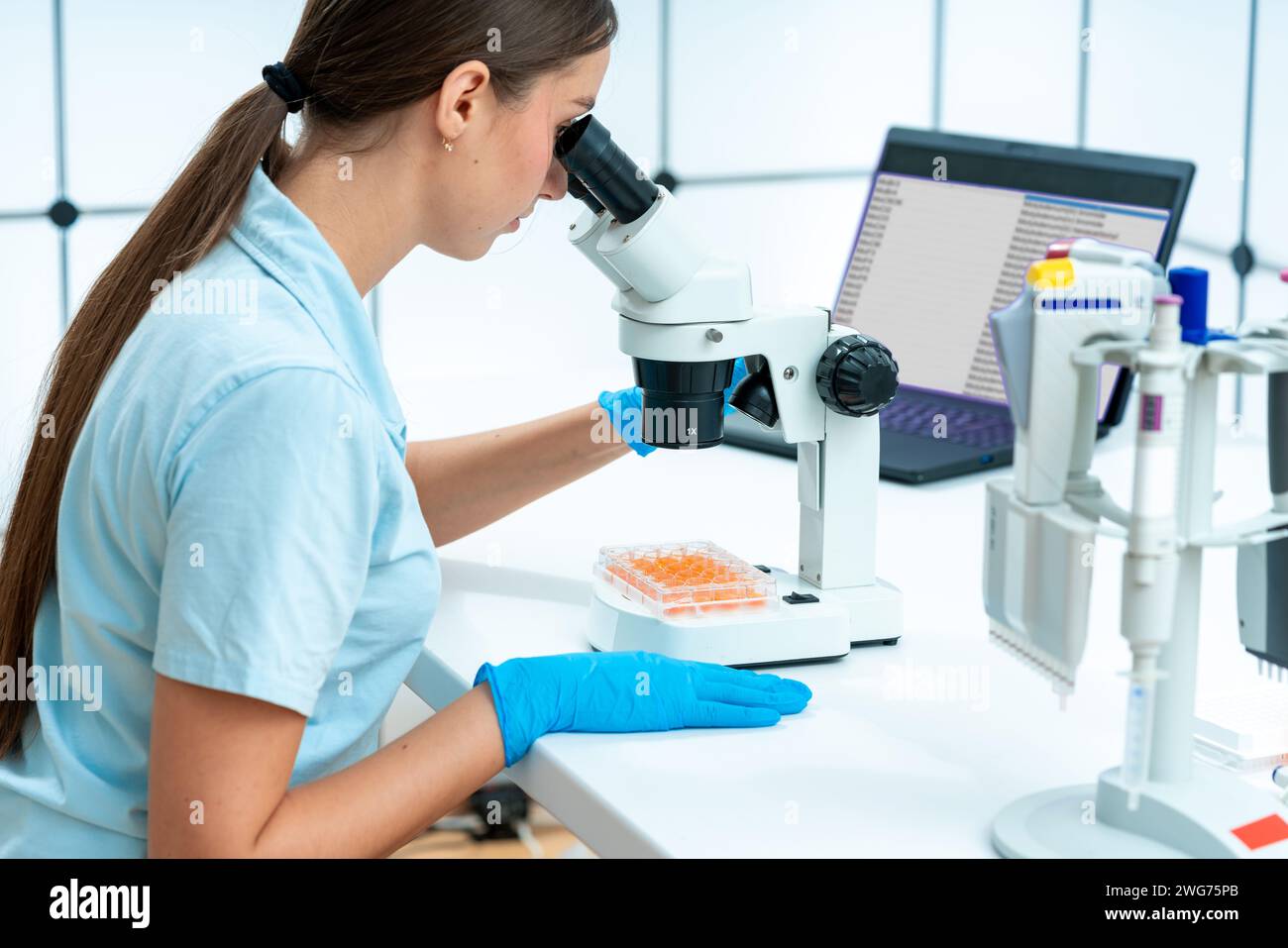 Infection Studies: Infection studies in genetic research involve exposing cells to viruses or other pathogens to study host-pathogen interactions. 24 Stock Photo