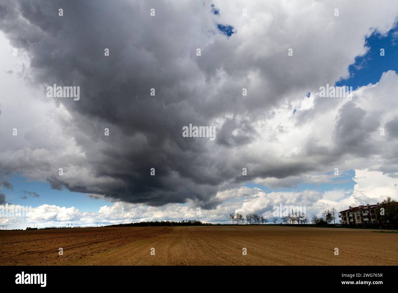 Weather, Rain Cloud Stock Photo