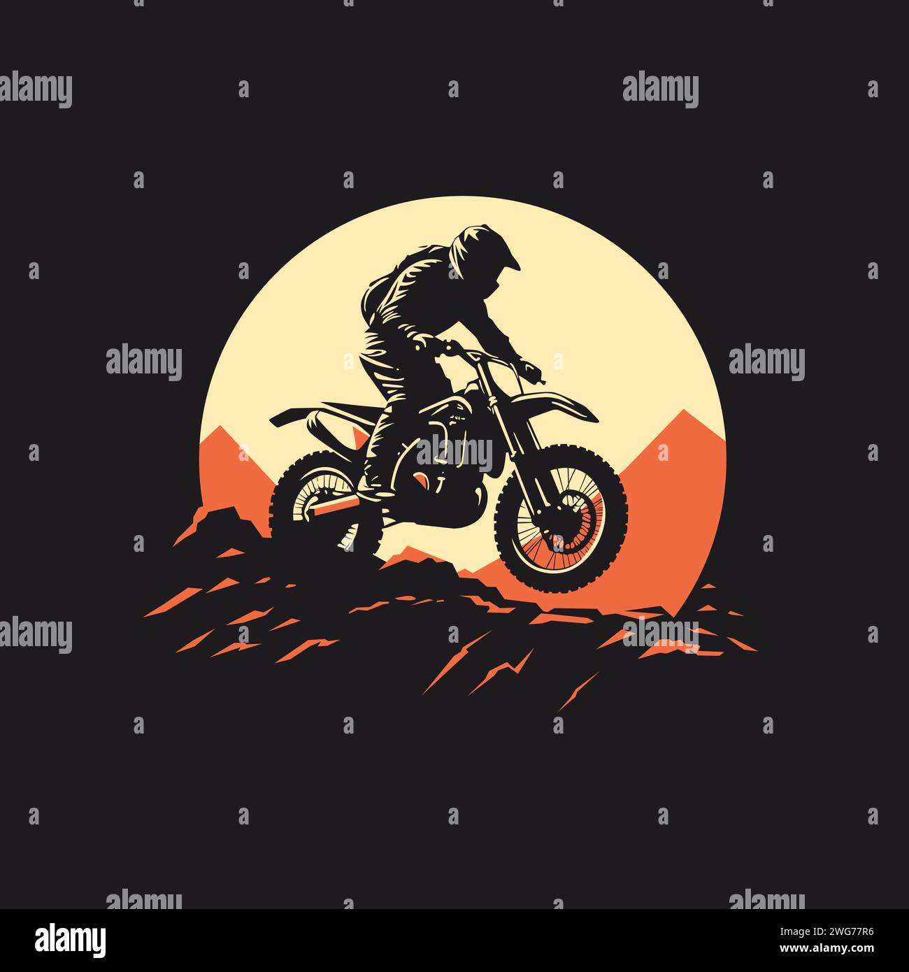 Motocross Racing Vector Design Motocross vector hi-res stock photography and images - Alamy