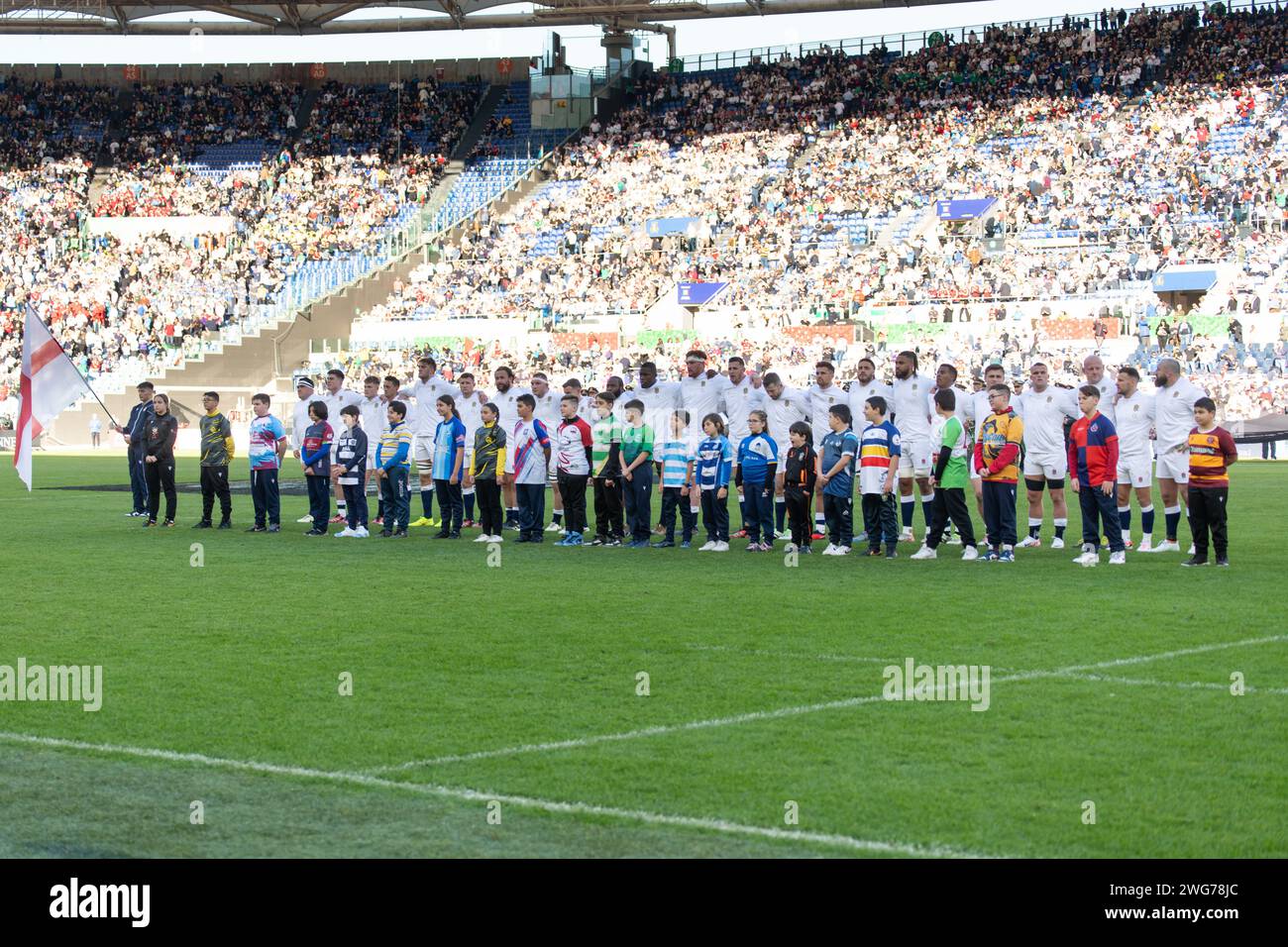 Rome, Italy, 3 feb 2024. Italy vs England, Rugby Six Nations, Italy