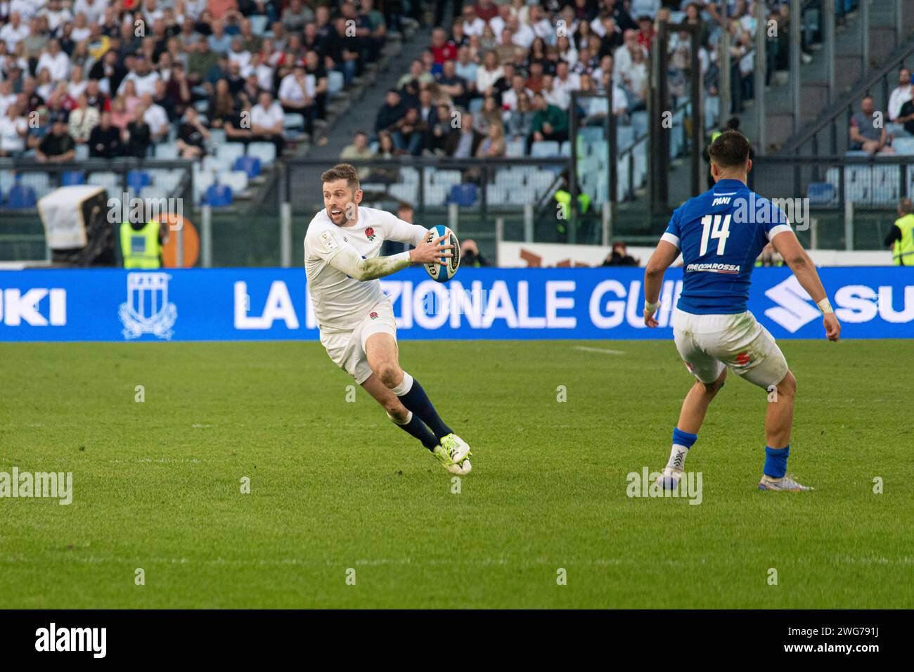 Rome, Italy, 3 feb 2024. Italy vs England, Rugby Six Nations, Elliot
