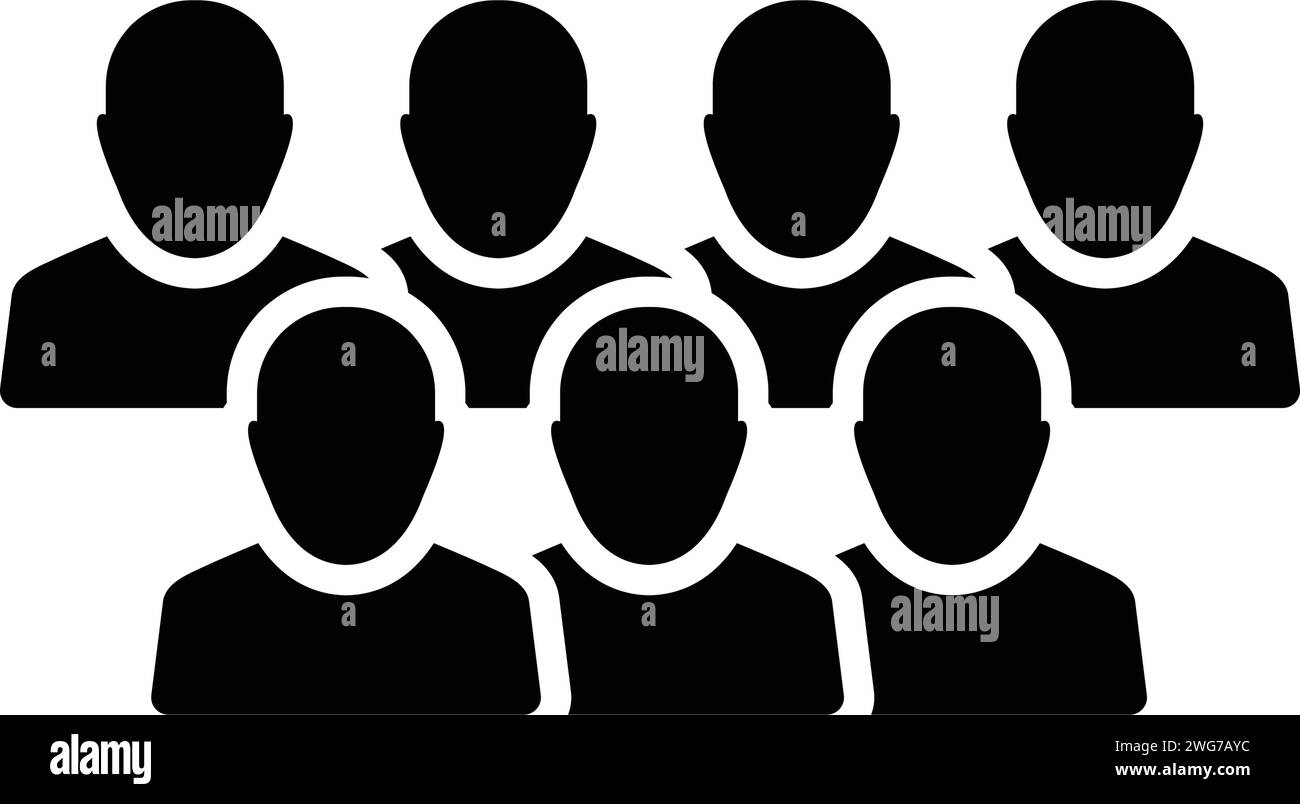 Group of people icon Black and White Stock Photos & Images - Alamy