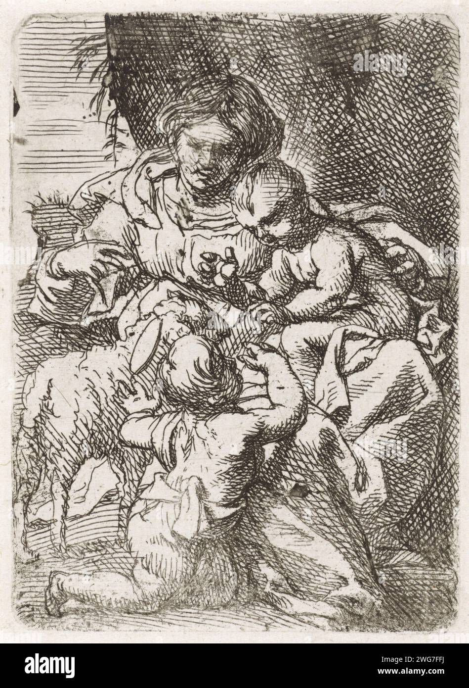 Madonna with Kind and Johannes de Doper, Cornelis Schut (I), 1618 ...