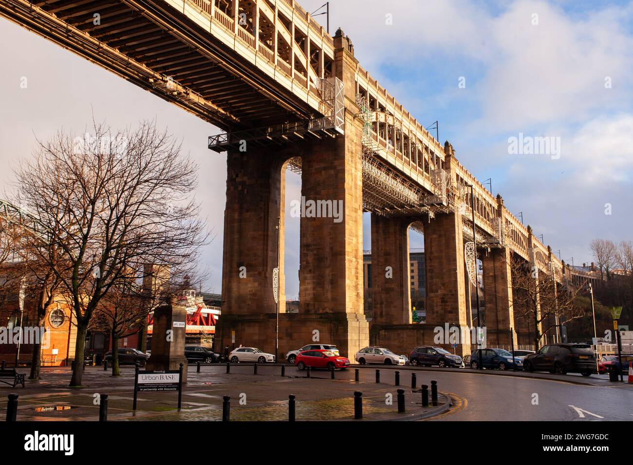 Newcastle Bridges Iconic Structures Linking the Cityscape Stock Photo