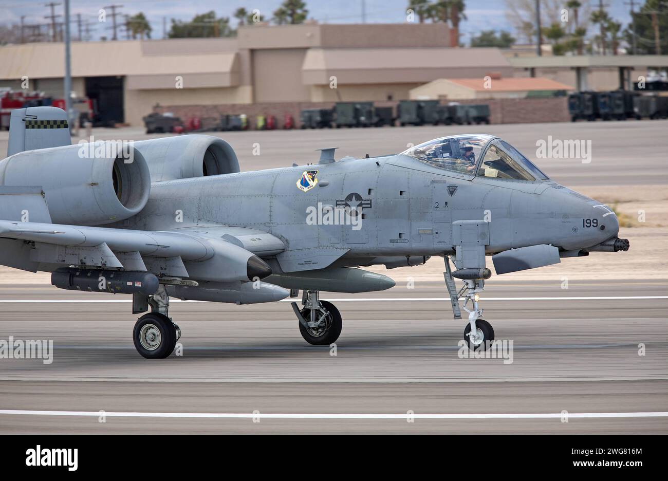 Ein Erdkampfflugzeug der USamerikanischen Luftwaffe USAF vom Typ