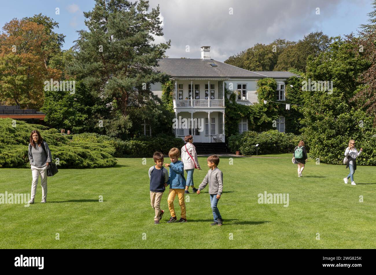 Louisiana Museum of Modern Art in Humlebaek,  *** Louisiana Museum of Modern Art in Humlebaek, Stock Photo