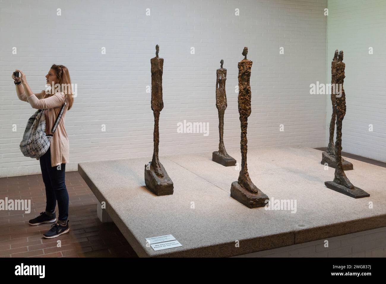 Louisiana Museum of Modern Art in Humlebaek, Skulpturen von Alberto Giacometti  *** Louisiana Museum of Modern Art in Humlebaek, Sculptures of Alberto Stock Photo