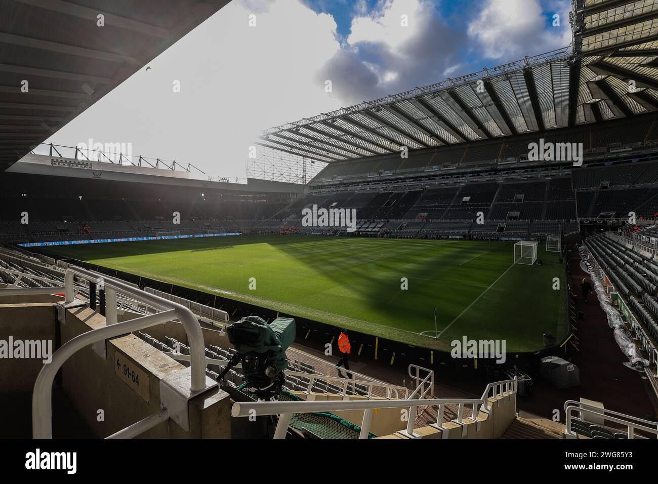 General view st james stadium hi-res stock photography and images - Alamy, image size:1300x956