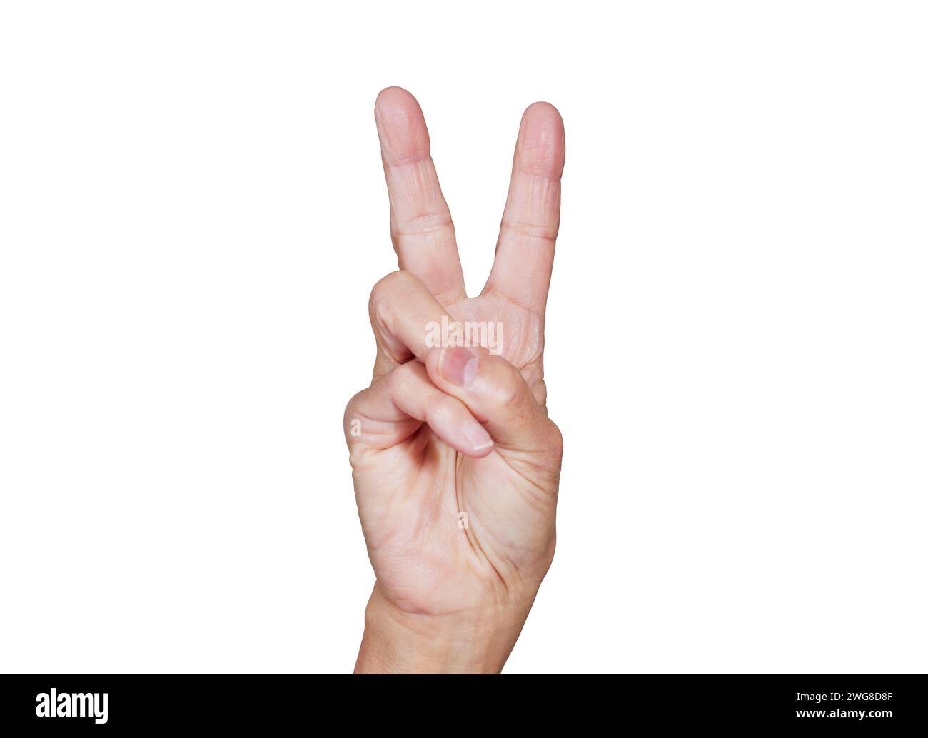 Holding up two fingers hi-res stock photography and images - Alamy