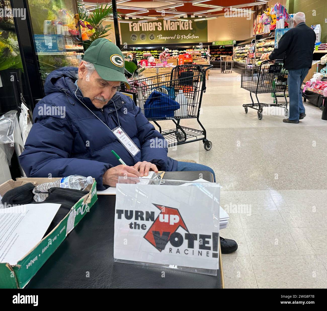 Mount Pleasant, Wisconsin, USA. 3rd Feb, 2024. BILL BEDOIAN and his ...