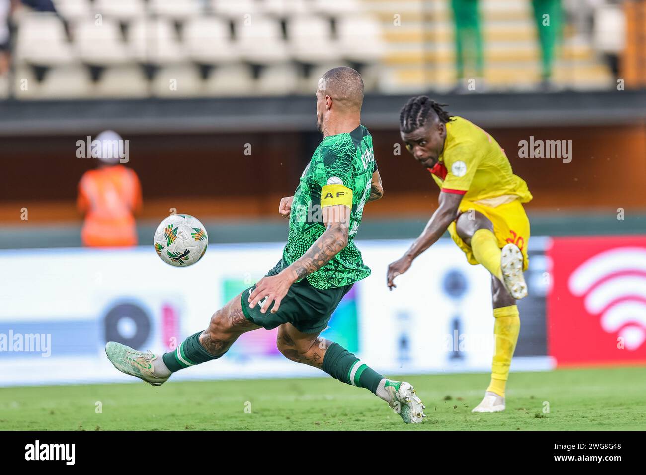 Abidjan, Nigeria. 2nd Feb, 2024. Nigeria vs Angola, Quarter final at