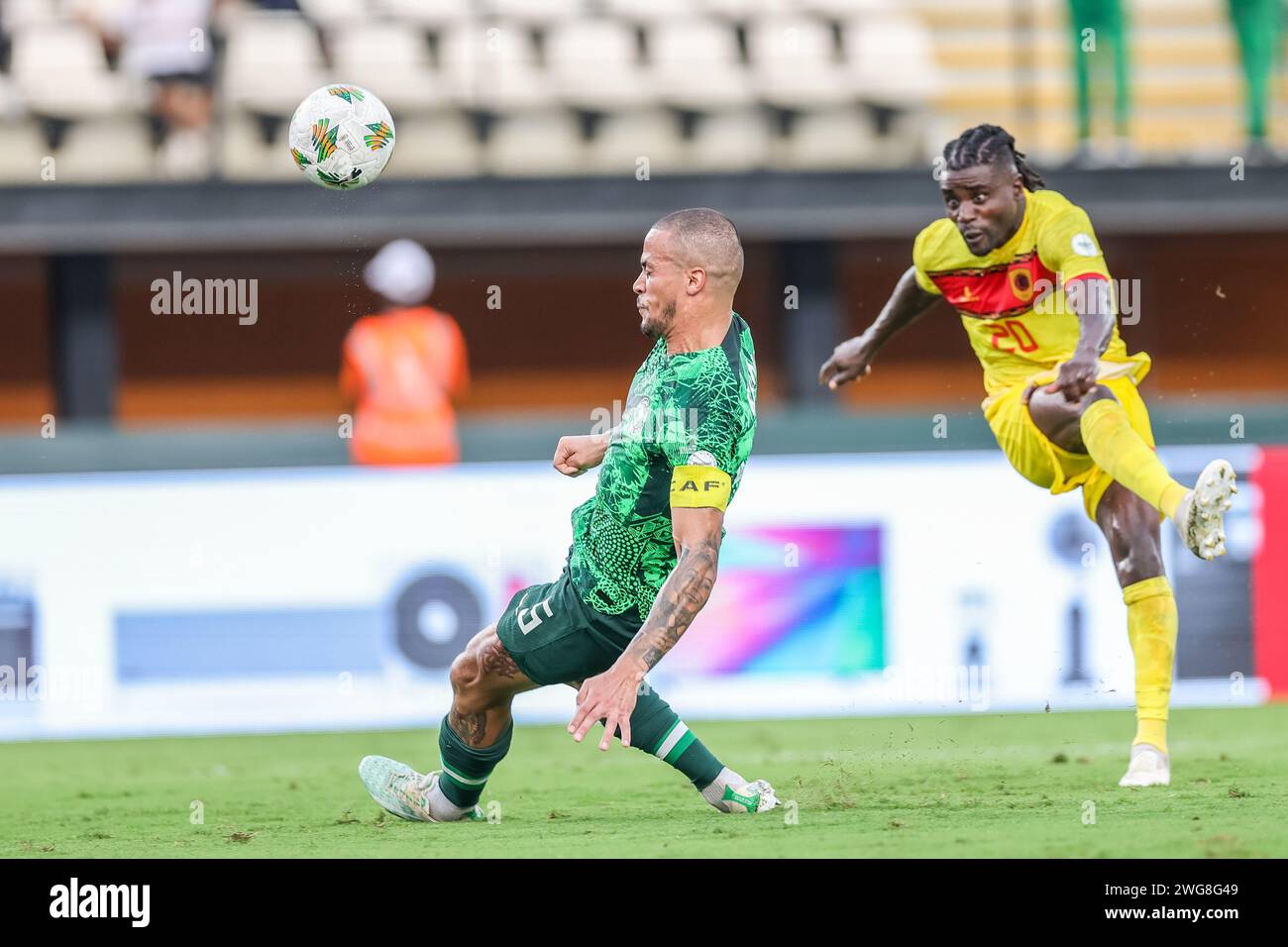 Abidjan, Nigeria. 2nd Feb, 2024. Nigeria vs Angola, Quarter final at