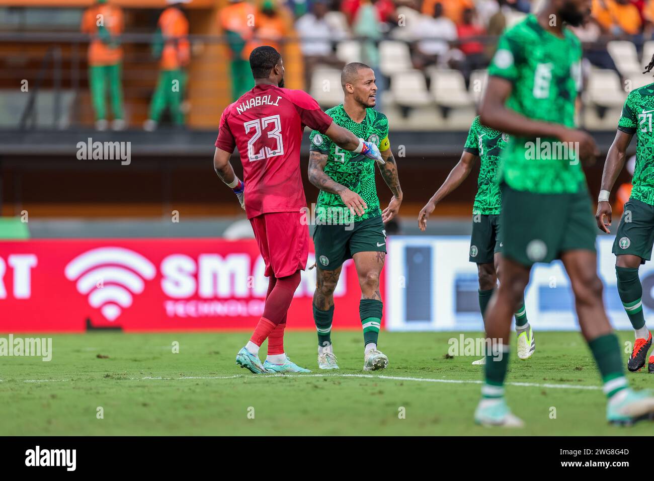 Abidjan, Nigeria. 2nd Feb, 2024. Nigeria vs Angola, Quarter final at