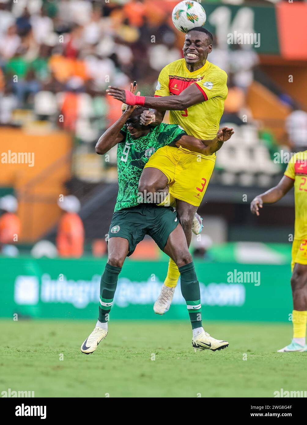 Abidjan, Nigeria. 2nd Feb, 2024. Nigeria vs Angola, Quarter final at Afcon 2023. Victor Osimhen