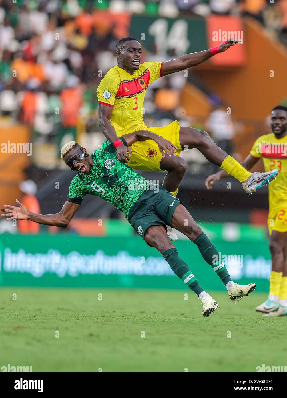 Abidjan, Nigeria. 2nd Feb, 2024. Nigeria vs Angola, Quarter final at