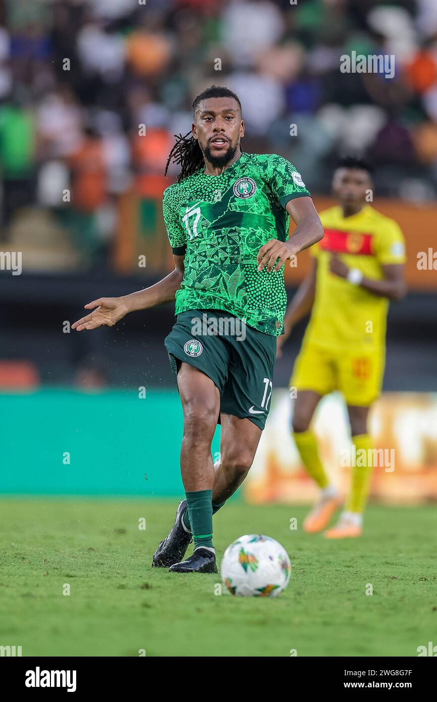 Abidjan, Nigeria. 2nd Feb, 2024. Nigeria vs Angola, Quarter final at