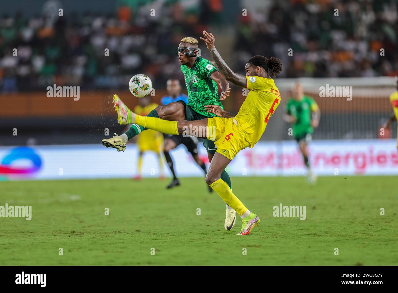 Abidjan, Nigeria. 2nd Feb, 2024. Nigeria vs Angola, Quarter final at