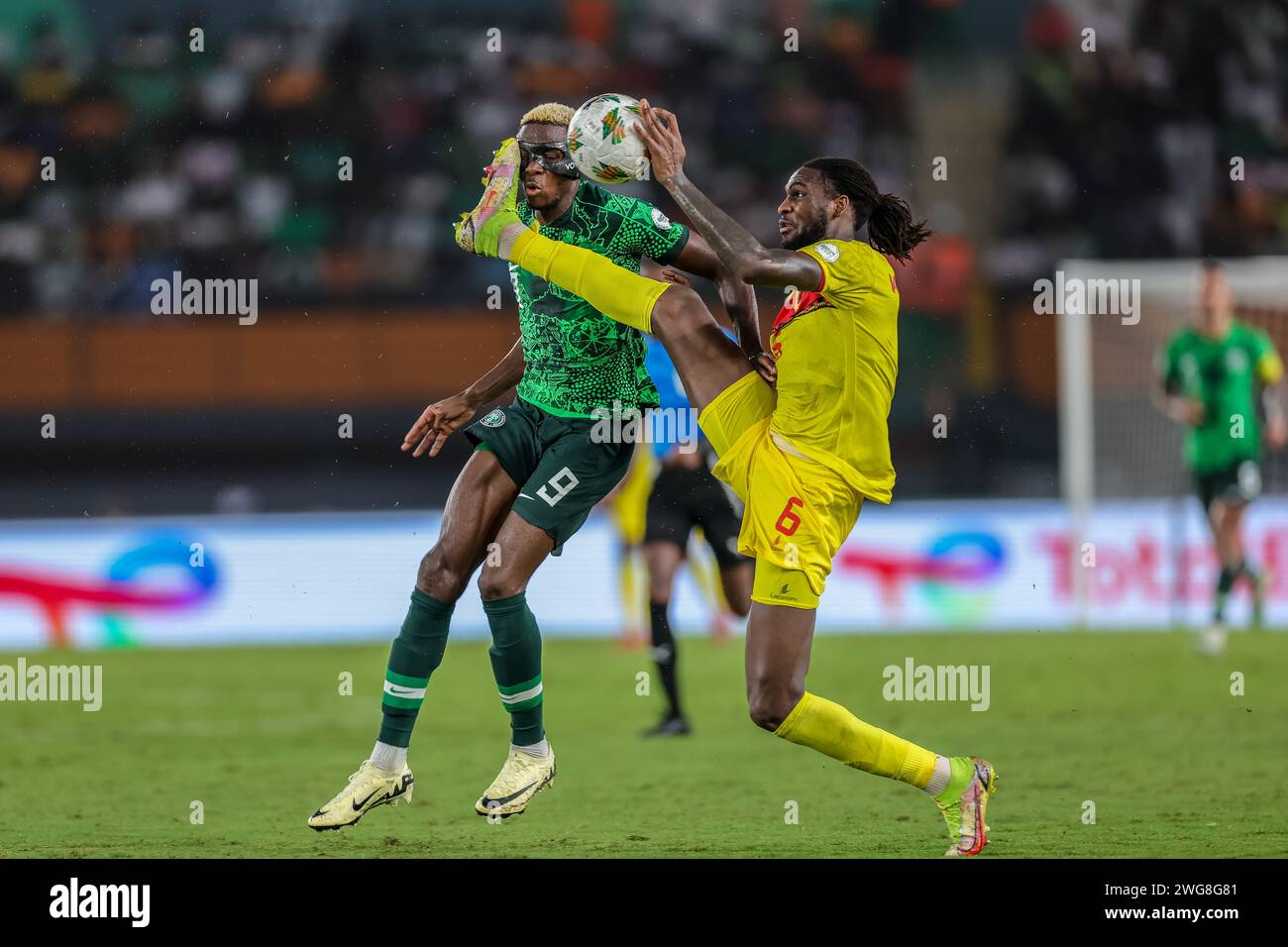 Abidjan, Nigeria. 2nd Feb, 2024. Nigeria vs Angola, Quarter final at