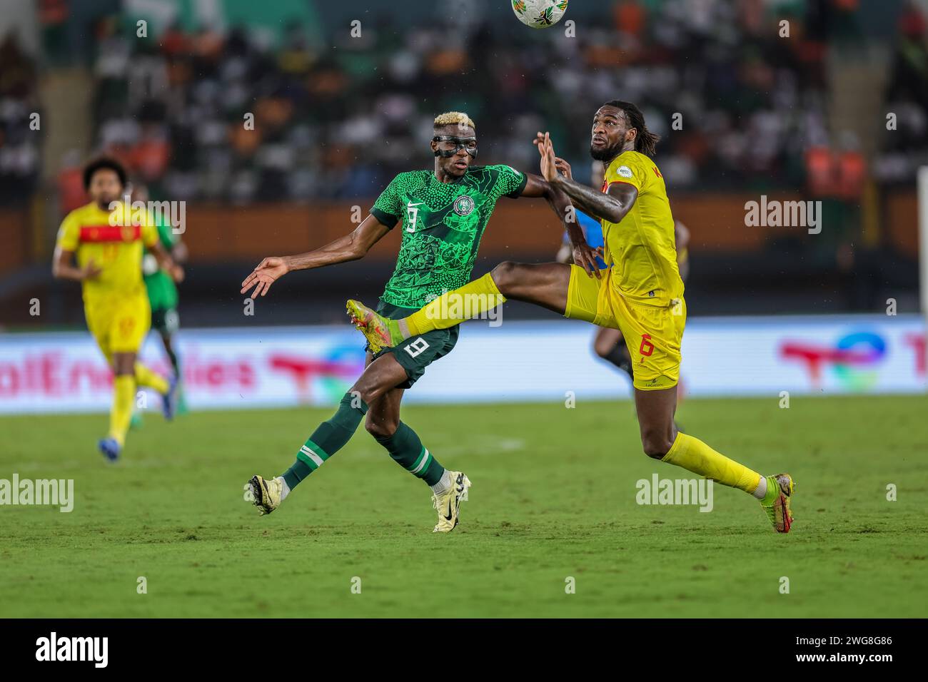 Abidjan, Nigeria. 2nd Feb, 2024. Nigeria vs Angola, Quarter final at