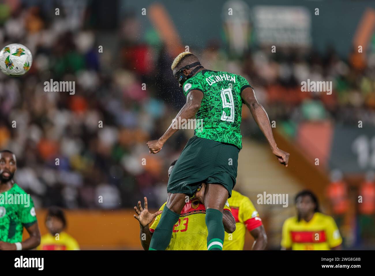 Abidjan, Nigeria. 2nd Feb, 2024. Nigeria vs Angola, Quarter final at