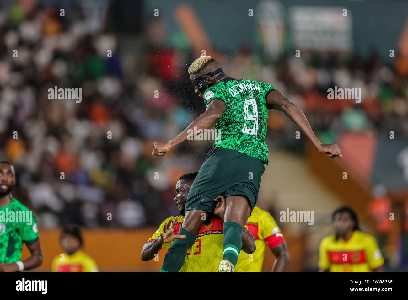 Abidjan, Nigeria. 2nd Feb, 2024. Nigeria vs Angola, Quarter final at