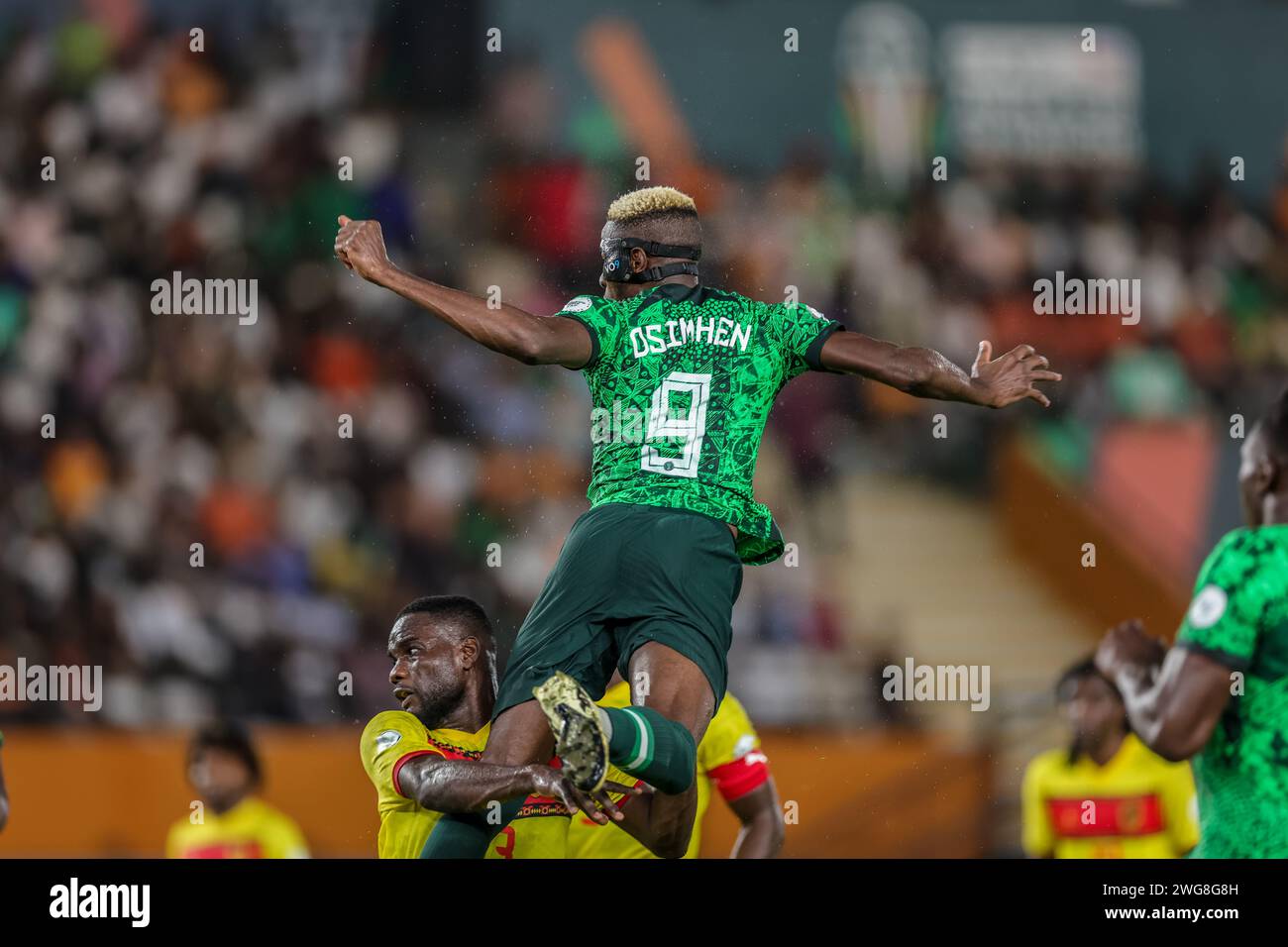 Abidjan, Nigeria. 2nd Feb, 2024. Nigeria vs Angola, Quarter final at