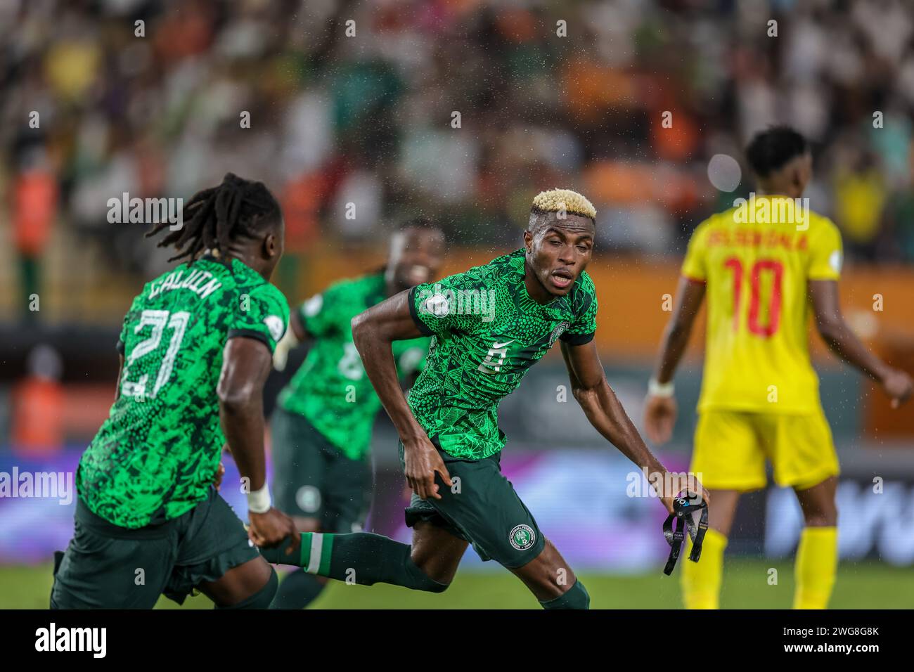 Abidjan, Nigeria. 2nd Feb, 2024. Nigeria vs Angola, Quarter final at