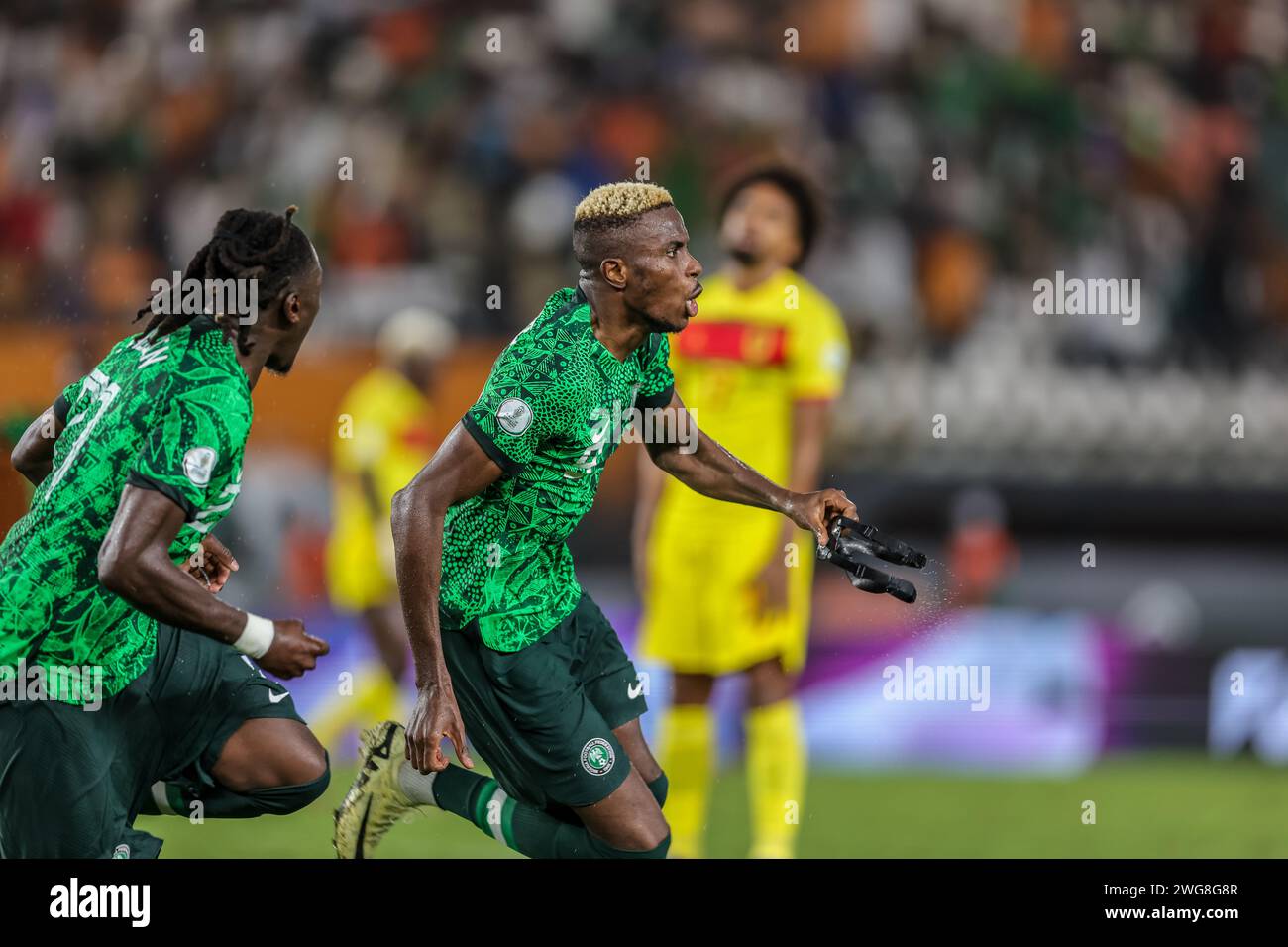 Abidjan, Nigeria. 2nd Feb, 2024. Nigeria vs Angola, Quarter final at