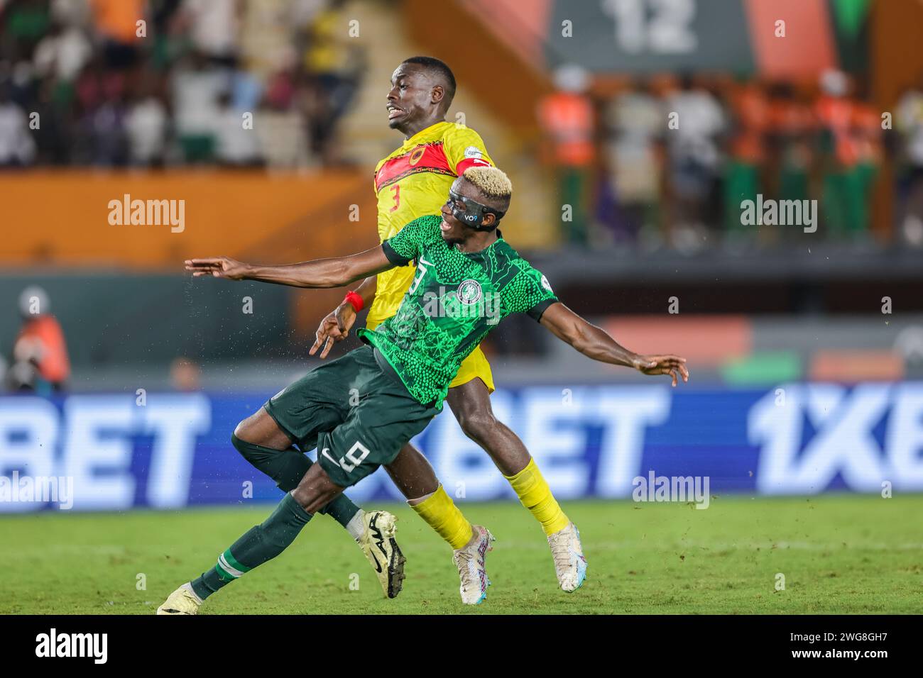 Abidjan, Nigeria. 2nd Feb, 2024. Nigeria vs Angola, Quarter final at