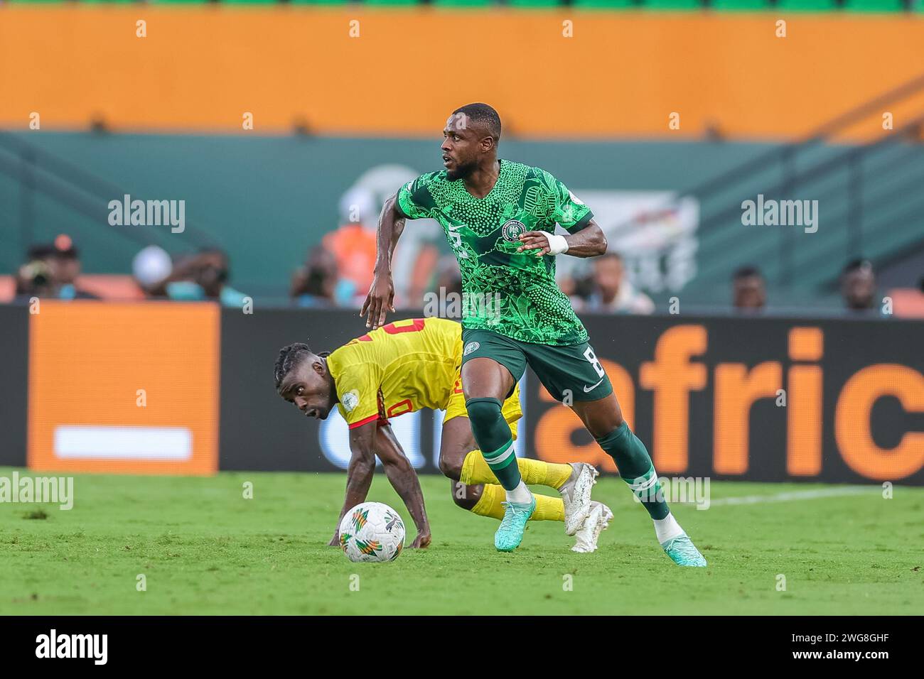 Abidjan, Nigeria. 2nd Feb, 2024. Nigeria vs Angola, Quarter final at