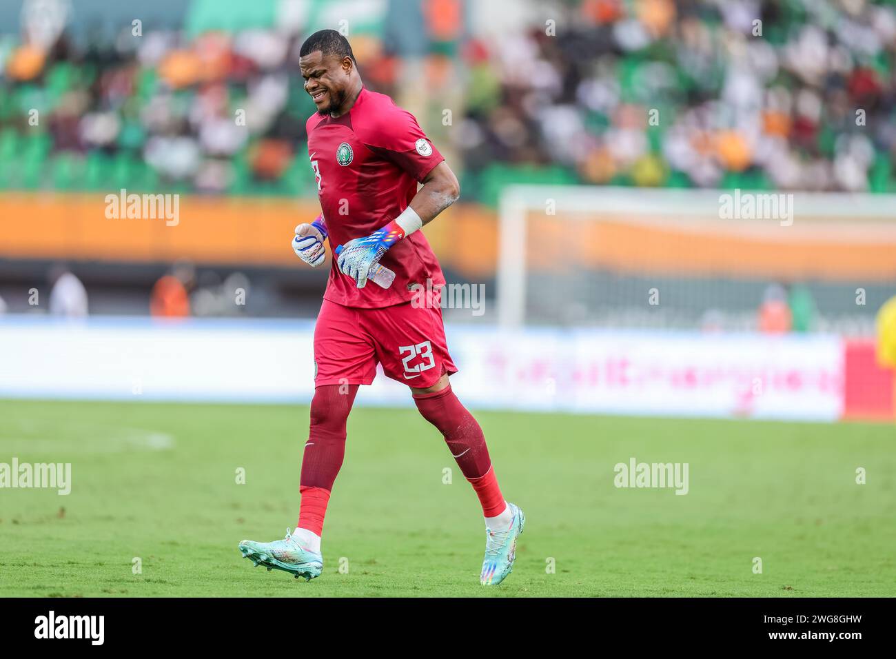 Abidjan, Nigeria. 2nd Feb, 2024. Nigeria vs Angola, Quarter final at
