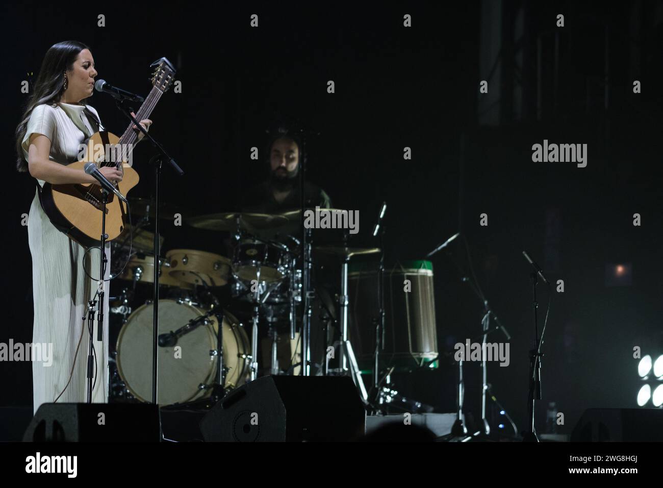 The singer-songwriter Valeria Castro during his concert at the Teatro Circo Price in Madrid, on 03 February, 2024 in Madrid, Spain. Stock Photo