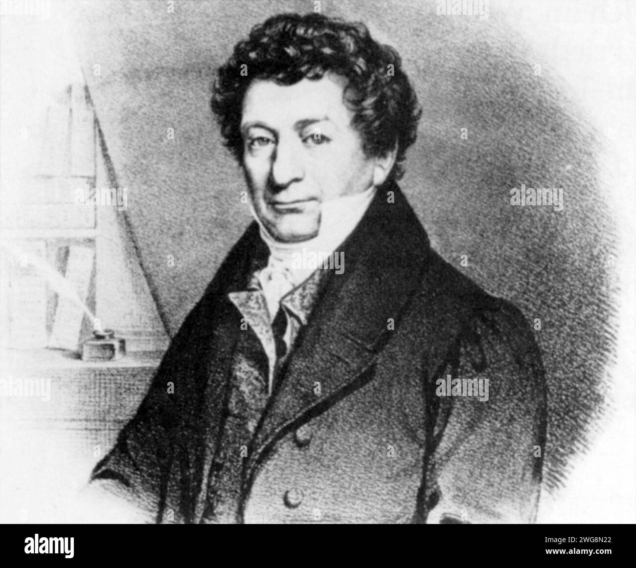 Friedrich Sertürner, Friedrich Wilhelm Adam Sertürner (1783 – 1841) German pharmacist and discoverer of morphine Stock Photo