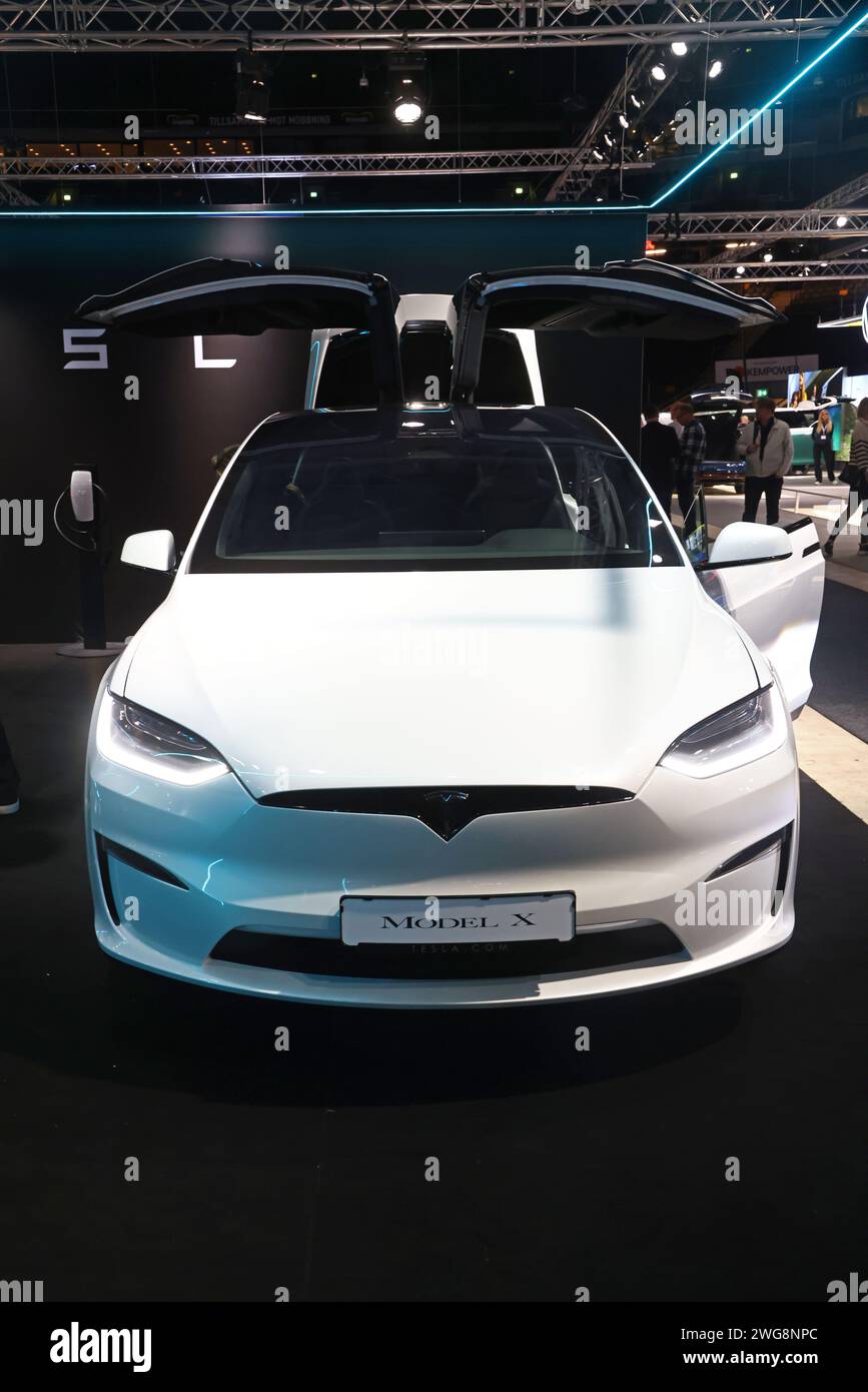 Tesla model X during Friday's press screening during Europe's largest ...