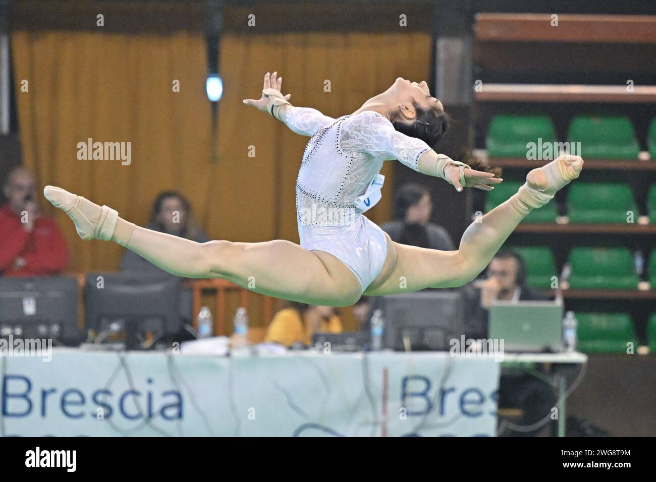 Montichiari, Italy. 03rd Feb, 2024. Elisa Iorio (Fiamme Oro) floor