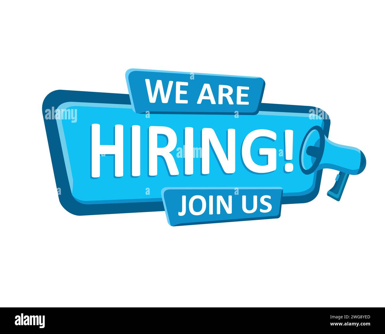 We Are Hiring Join Us Vector Design. official job vacancy loudspeaker ...