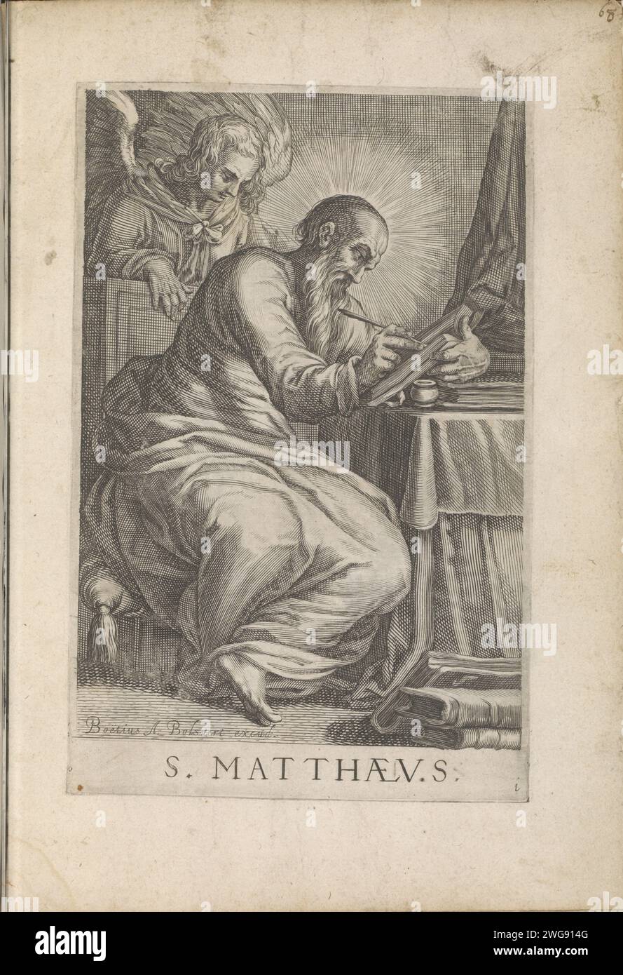 St. matthew writing gospel hi-res stock photography and images - Alamy