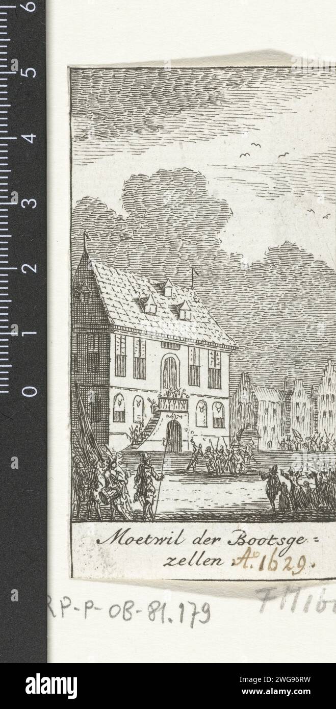 Rebellious ship's crew in Amsterdam, 1629, 1722 - 1784 print Riots ...