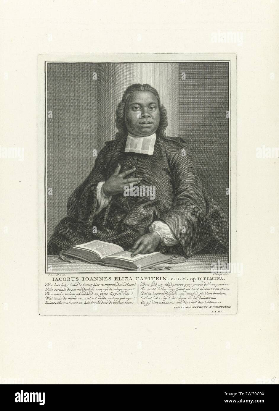 Portrait of Jacobus Elisa Johannes Capitein, Pieter Tanjé, after Philip