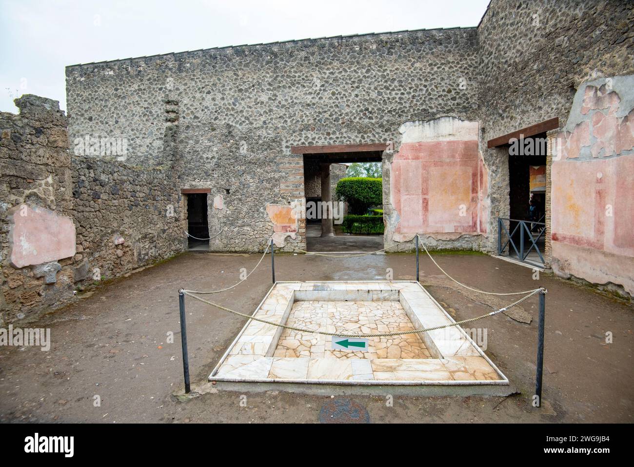House of Venus in the Shell - Pompeii - Italy Stock Photo