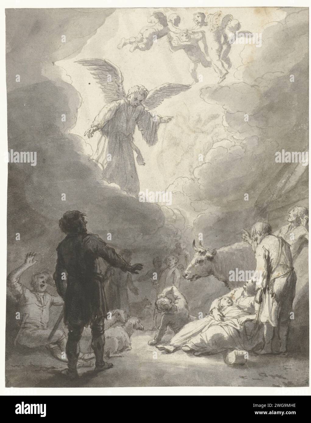 The Annunciation to the Shepherds, Claes Moeyaert, c. 1633 - c. 1637 ...