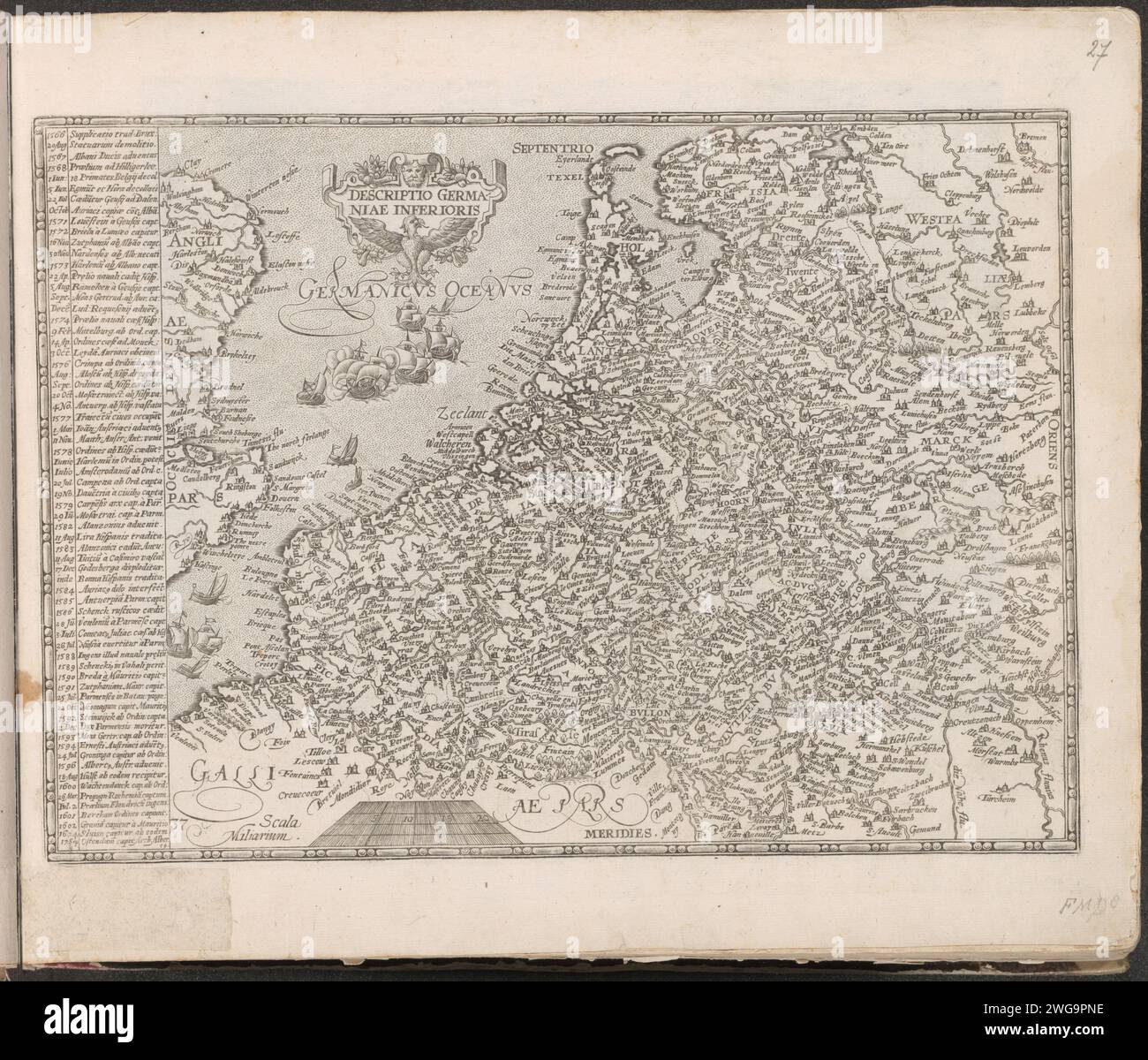 Map of the Netherlands, 1604 - 1605 print Map of the Netherlands. With ...