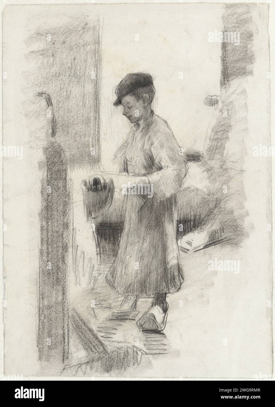 Factory boy at work, Anthon Gerhard Alexander van Rappard, 1868 - 1892 ...