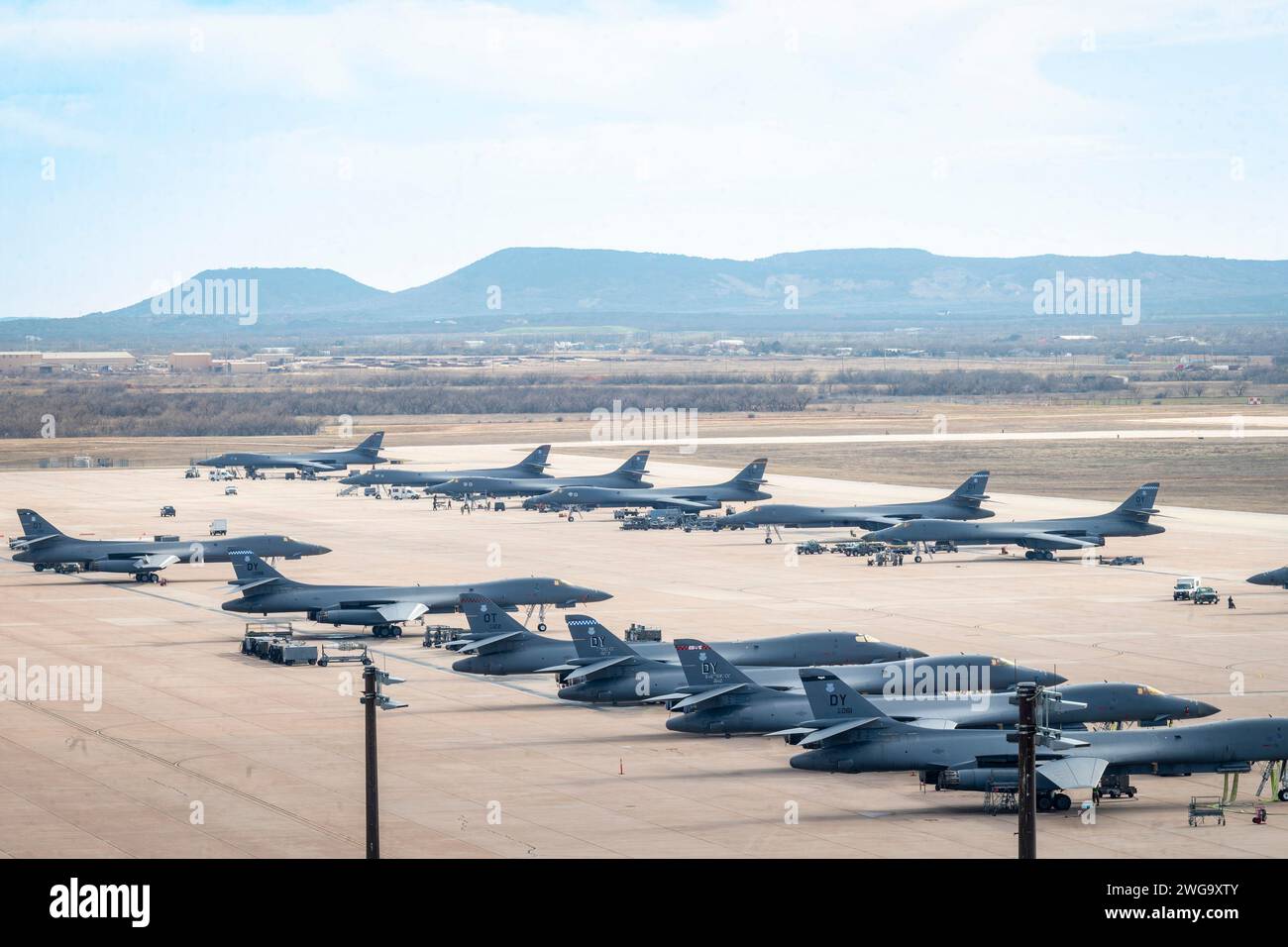 Abilene, United States. 01st Feb, 2024. B1B Lancers from Dyess and