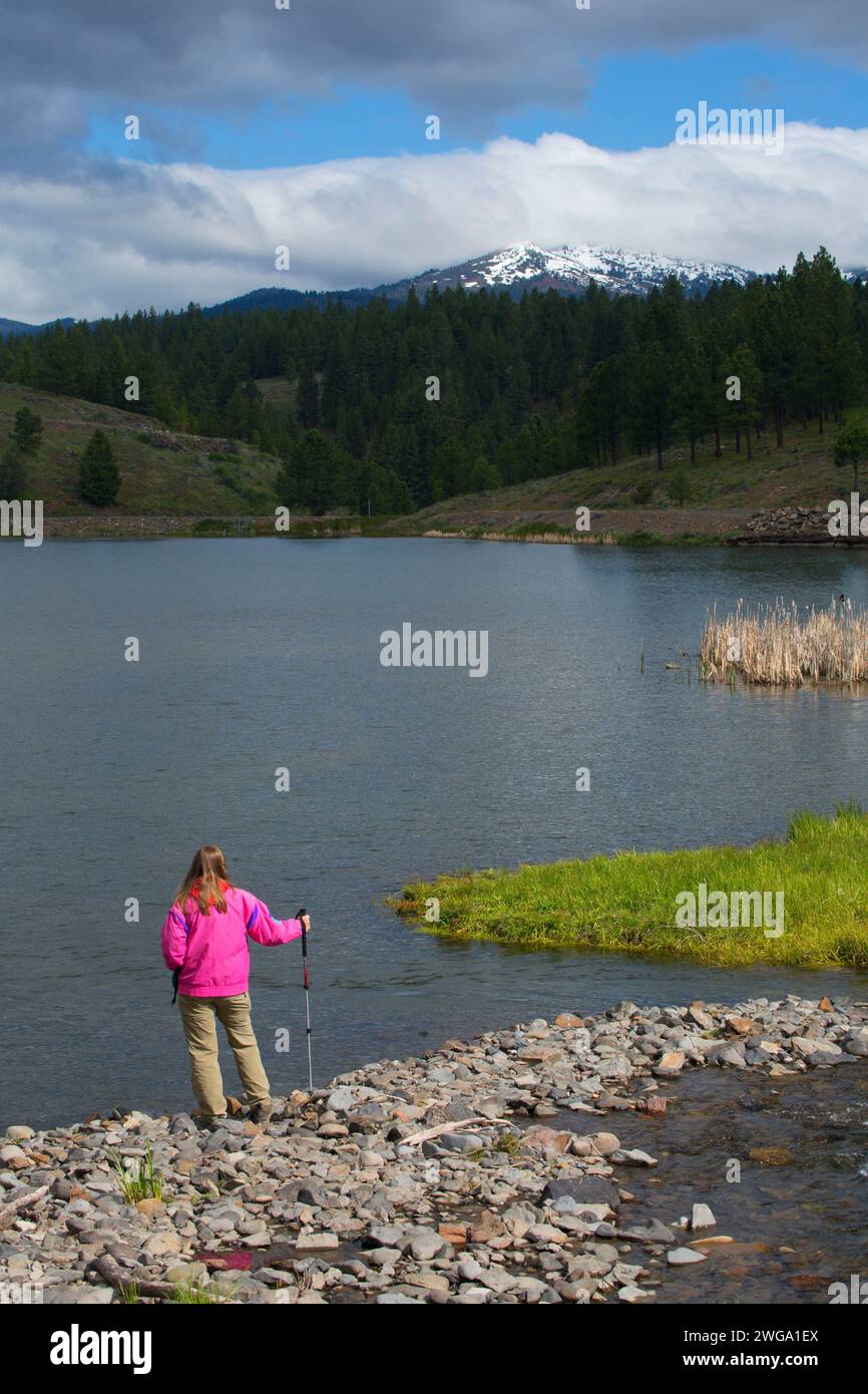 Bates Pond, Bates State Park, Oregon Stock Photo - Alamy