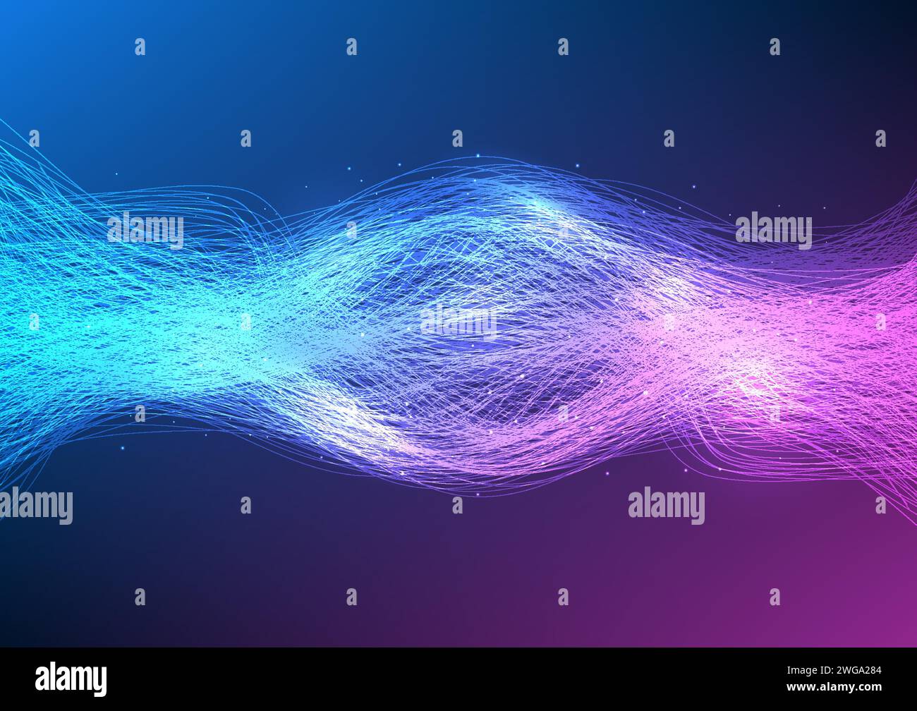 Big data technology background The overlapping lines represent the