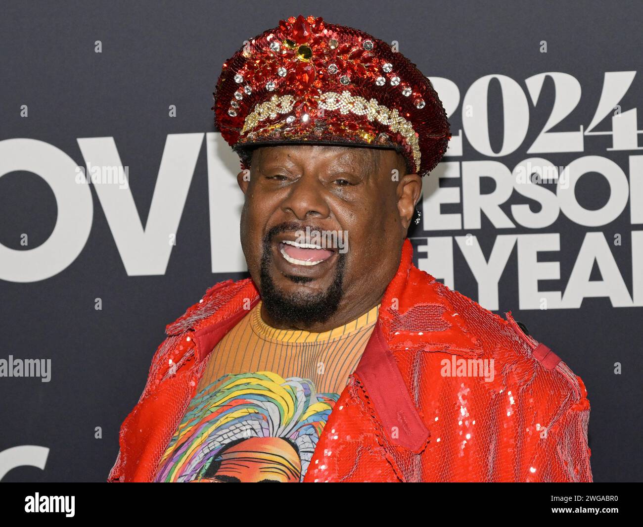 February 2, 2024, Los Angeles, California, United States: George Clinton attends the 2024 MusiCares Person of the Year Honoring Jon Bon Jovi. (Credit Image: © Billy Bennight/ZUMA Press Wire) EDITORIAL USAGE ONLY! Not for Commercial USAGE! Stock Photo