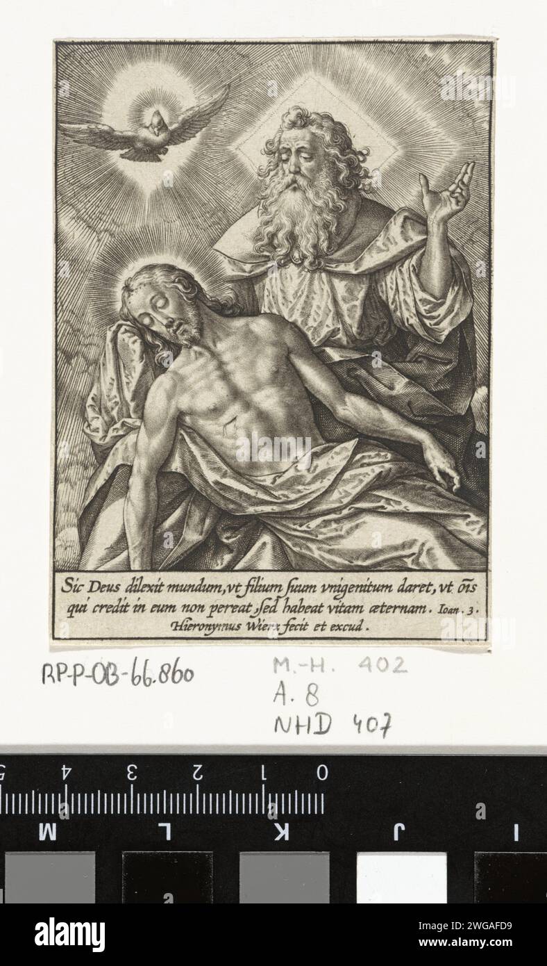 Holy Trinity, Hieronymus Wierix, 1563 - Before 1619 print Holy Trinity, Hieronymus Wierix, 1563 - Before 1619 print