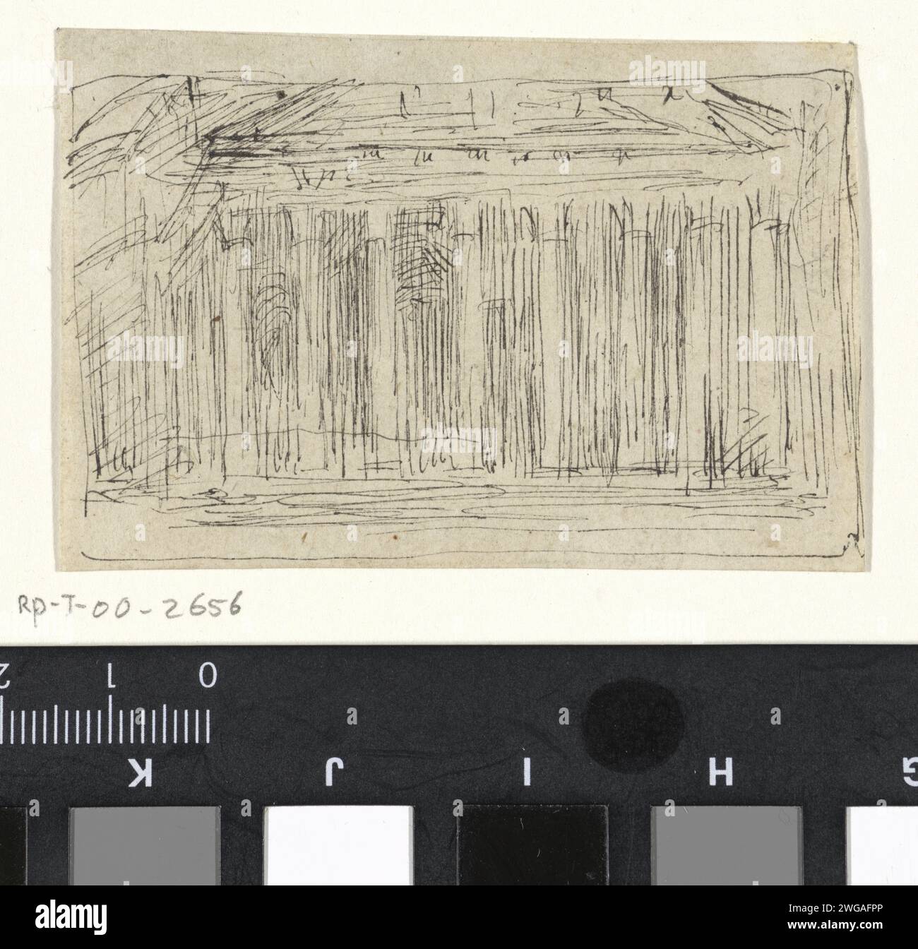 Portal of the Pantheon, Thomas Cool, 1861 - 1904 drawing paper. ink pen ...